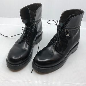 Black leather AGL boots size US 5 - EU35